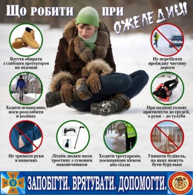 Будьте уважні! На дорогах -  ожеледиця!