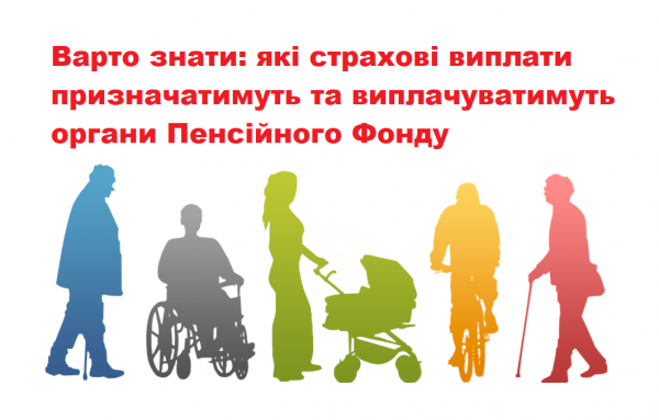 Які страхові виплати призначатимуть та виплачуватимуть органи Пенсійного фонду