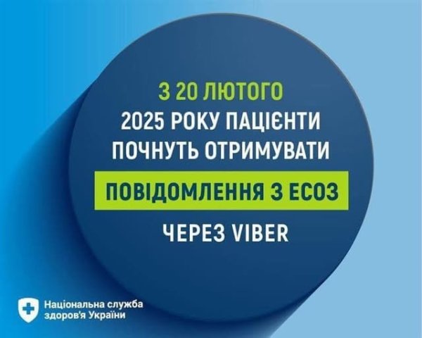 Пацієнти почали отримувати повідомлення з ЕСОЗ через Viber